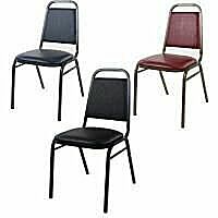 Vinyl Fabric Stacking Chairs