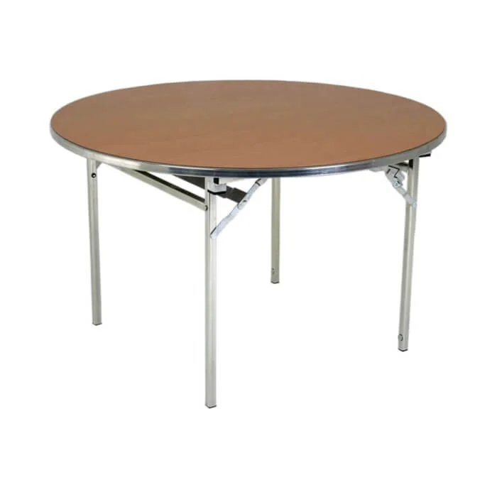 Lightweight Aluminium Folding Table - Round