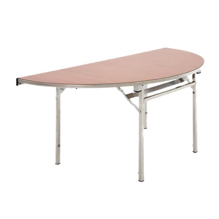 Lightweight Aluminium Folding Table - Semi Circle