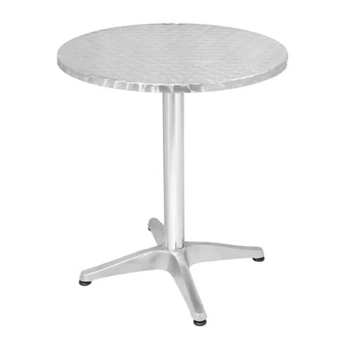 Round Aluminium Bistro Table 60cm - Height 70cm
