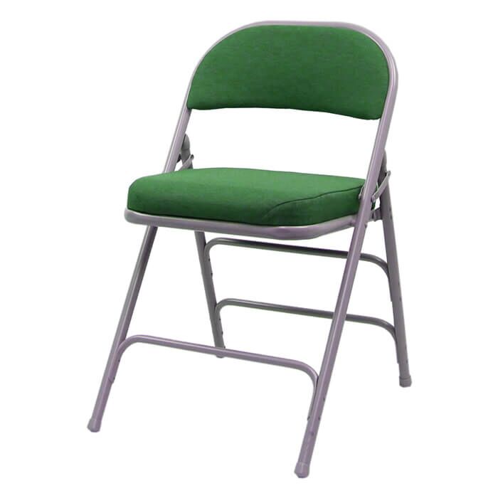 Comfort Plus Extra Folding Chair - Silver Frame Bespoke Fabric