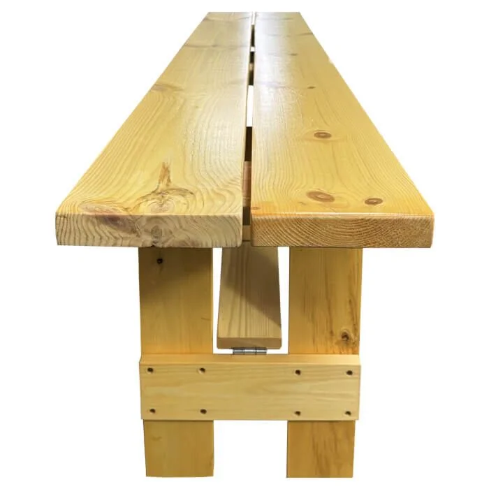 Light Oak Folding Farm Bench - 183cm