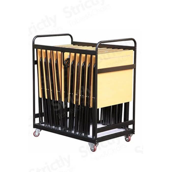 20 Folding Exam Desks and Trolley Bundle