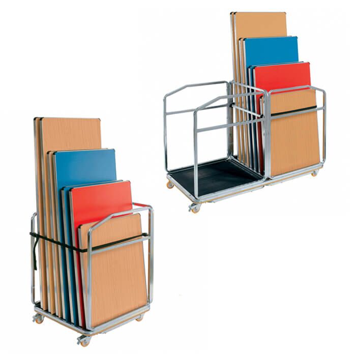 Economy and Contour Aluminium Folding Table Trolley