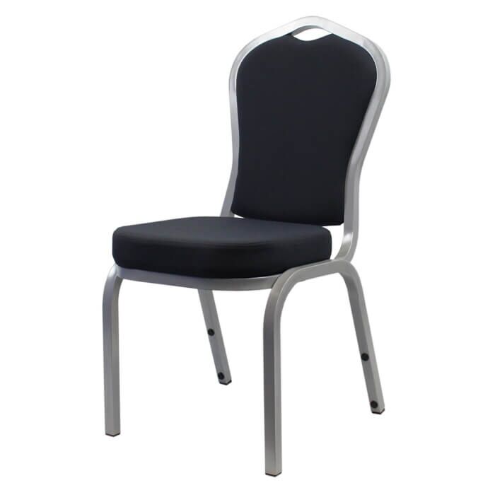 Profile view of Saturn Aluminium Stacking Chair