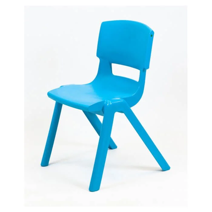 Aqua blue Postura stacking chair
