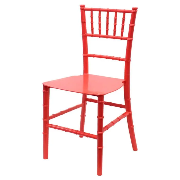 Children's Resin Chiavari Chair - Red