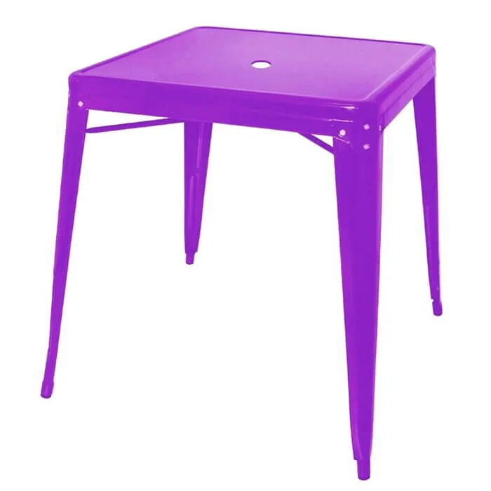 Tolix Style Stacking Dining Table - 66cm Square - Bespoke