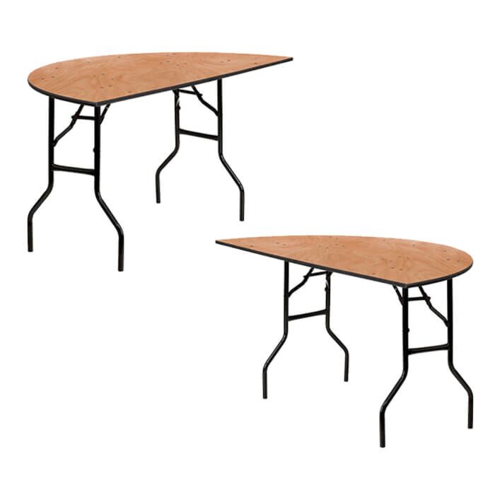 Round Wooden Banqueting Table - 8ft (244cm)