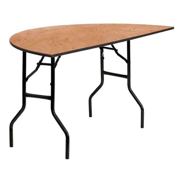 6ft semi circle banqueting table