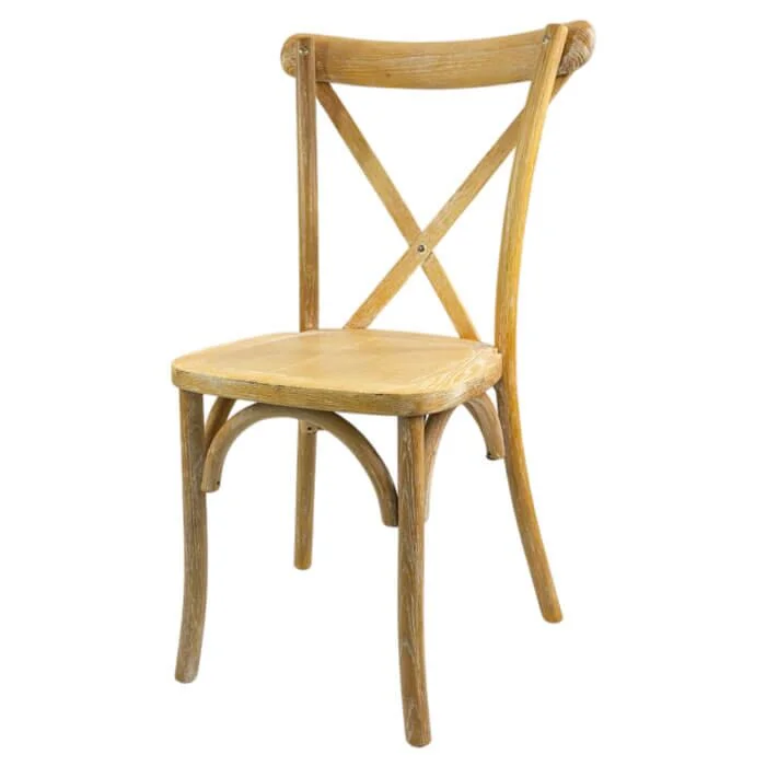 Crossback Stacking Chair - Distressed Finish