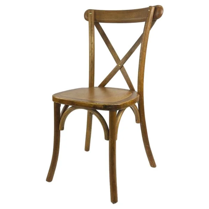 Crossback Stacking Chair - Rustic Finish