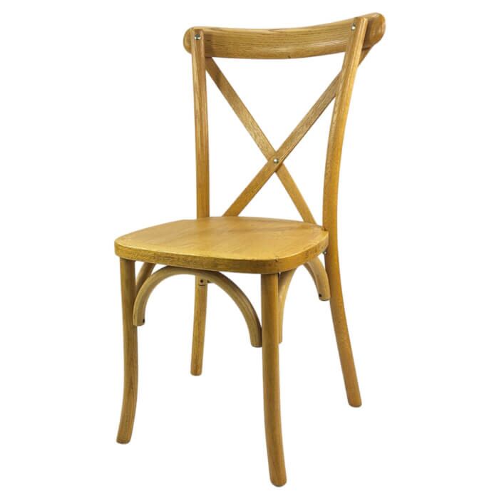 Crossback Stacking Chair - Tipi Brown
