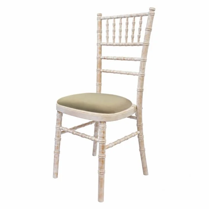 Curved Back Limewash Chiavari Chair