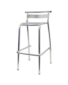 Profile view of Aluminium Stacking Bar Stool