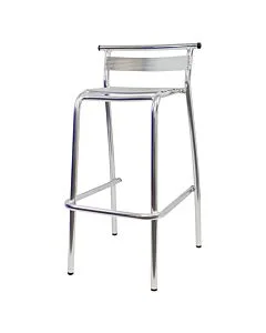 Profile view of Aluminium Stacking Bar Stool