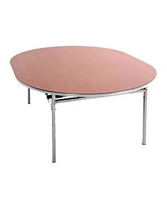 Lightweight Aluminium Folding Table - Oval
