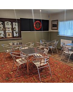 Square Aluminium Stackable Bistro Table - 2ft (60cm)