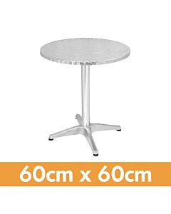 Round Aluminium Bistro Table 60cm - Height 70cm