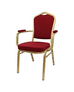 Aluminium Stacking Chair - Mercury with Arms