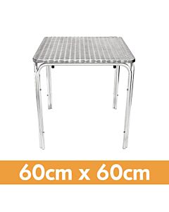Square Aluminium Stackable Bistro Table - 2ft (60cm)