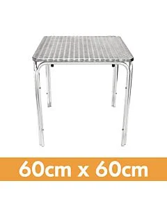 Square Aluminium Stackable Bistro Table - 2ft (60cm)