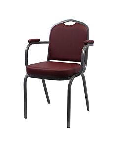 Profile view of Scorpio Steel Stacking Chair