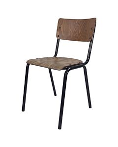 Varsity Stacking Chair - Walnut
