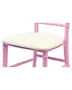Children's White Chiavari Seat Pad