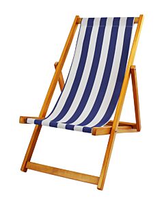 Folding Deck Chair with Hardwood Frame