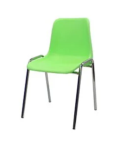 Lime economy plastic stacking chair