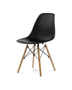 Eiffel Tower Chair Wooden Legs Side Chair