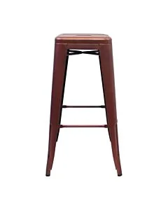 Profile view of Copper Tolix Bar Height Stool