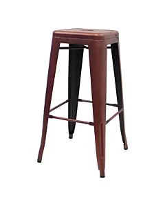 Profile view of Copper Tolix Bar Height Stool
