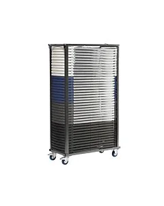 Plastic & Resin Folding Chair Trolley - Stacked