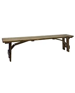 Dark Oak Folding Farm Bench - 183cm