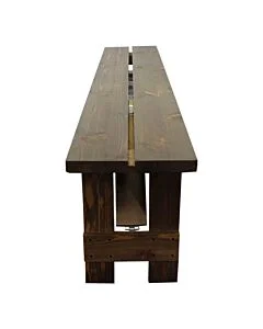 Dark Oak Folding Farm Bench - 183cm