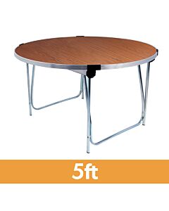 Round Laminate Folding Table - 5ft Round (1520mm)