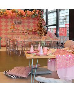 Profile View of Ice Children's Chiavari Chair