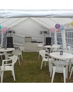 Tossa Plastic Patio Table White