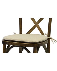 Linen Tie On Seat Pad