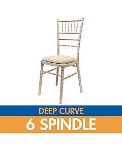 Curved Back Limewash Chiavari Chair