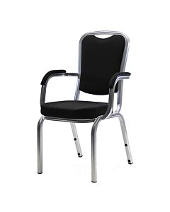 Profile view of Jupiter Aluminium Stacking Chair