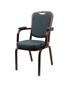 Profile view of Jupiter Aluminium Stacking Chair