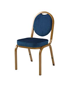 Profile view of Eurostyle Aluminium Stacking Chair