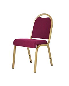 Profile view of Comet Aluminium Stacking Chair
