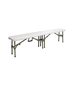 Plastic Centre Folding Bench - 6ft x 1ft (183cm x 28cm)