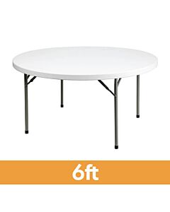 6ft round banqueting table