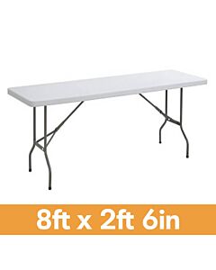 8ft 2ft 6in rectangle banqueting table