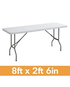 8ft 2ft 6in rectangle banqueting table